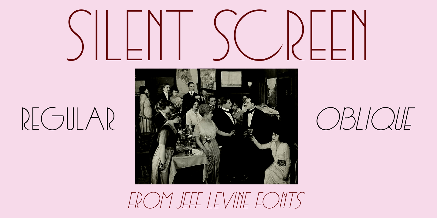 Silent Screen Font Poster #1