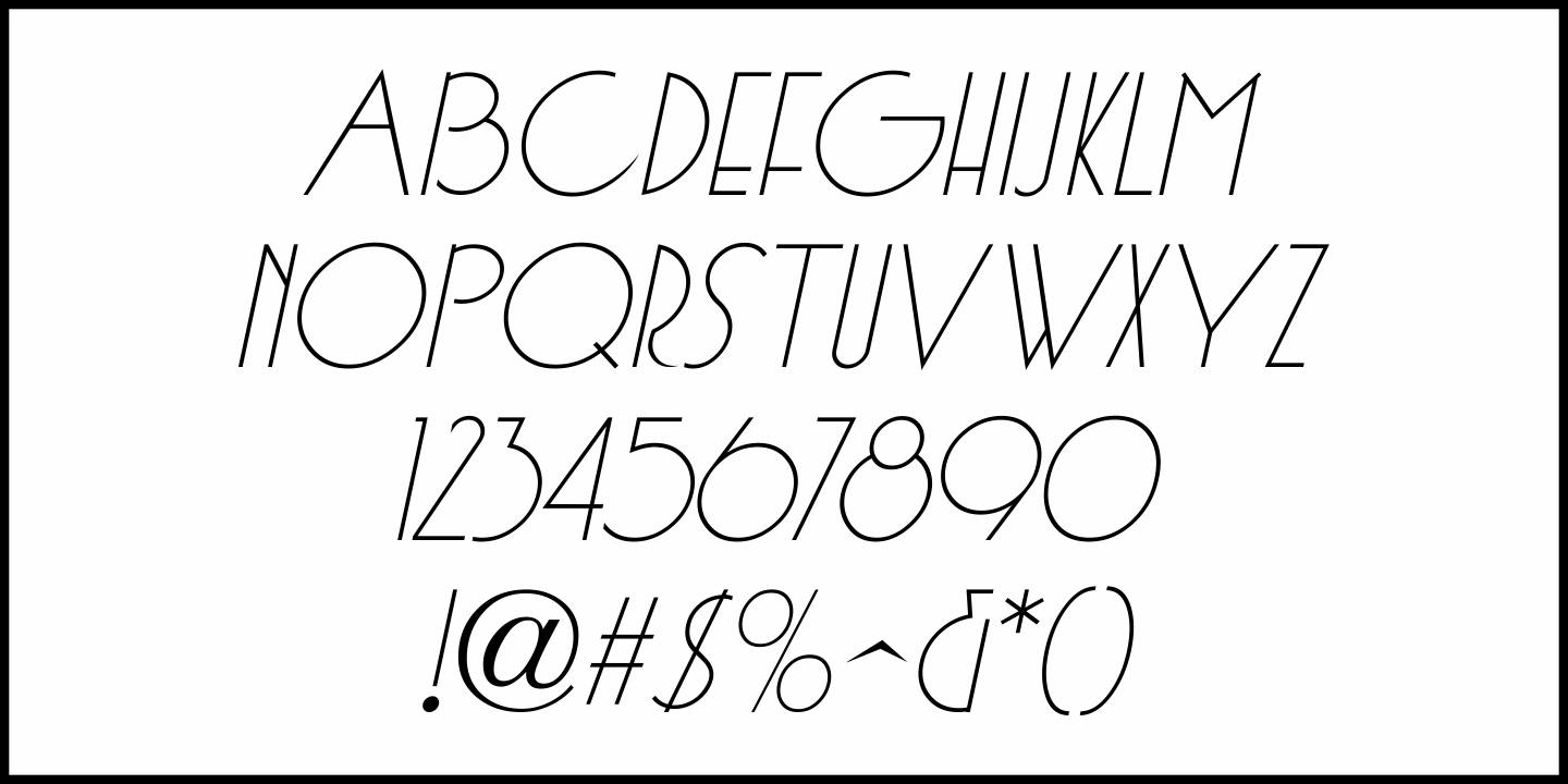 Silent Screen Font Poster #1