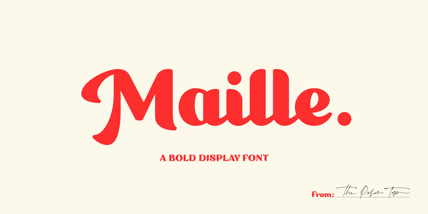 Maille Font Poster