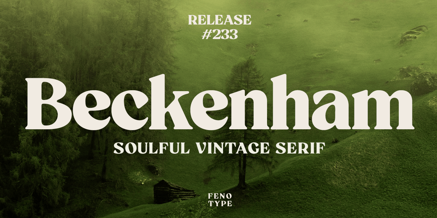 Beckenham Font Family Poster