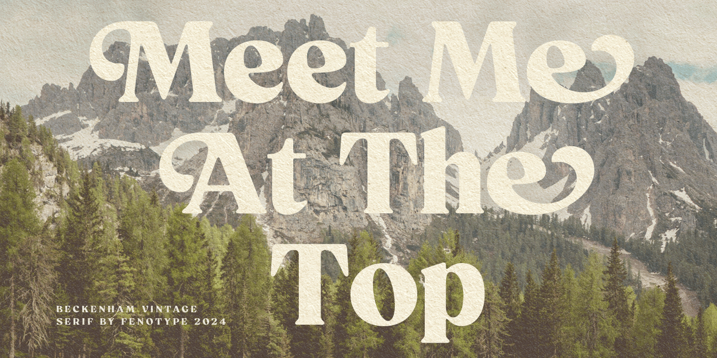 Beckenham Font Poster #1