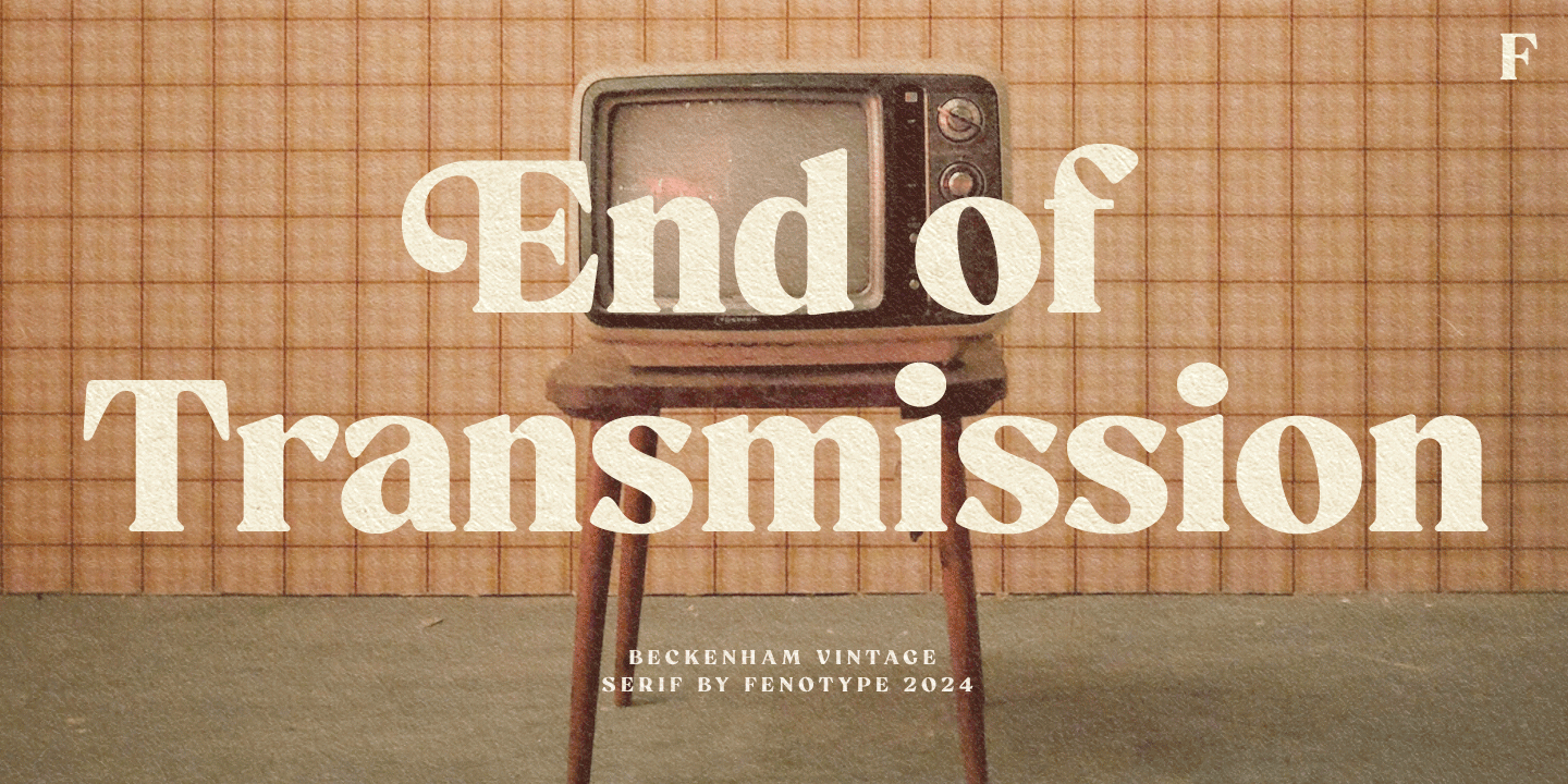 Beckenham Font Poster #1