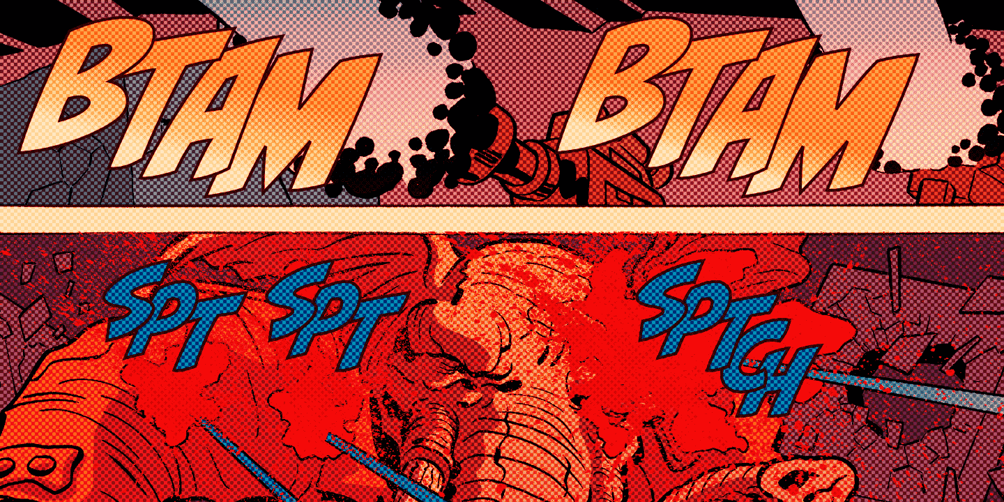 Biff Bam Boom Font Poster #1