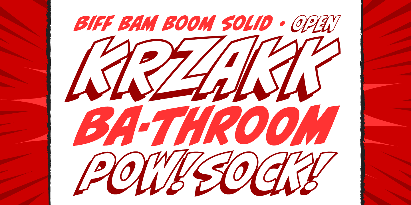 Biff Bam Boom Font Poster #1