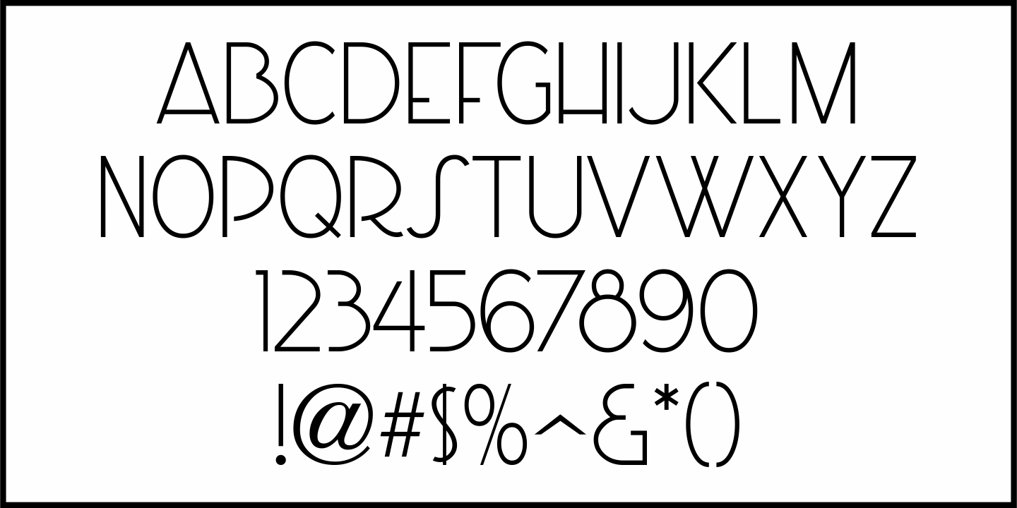 Old Hollywood Font Poster #3