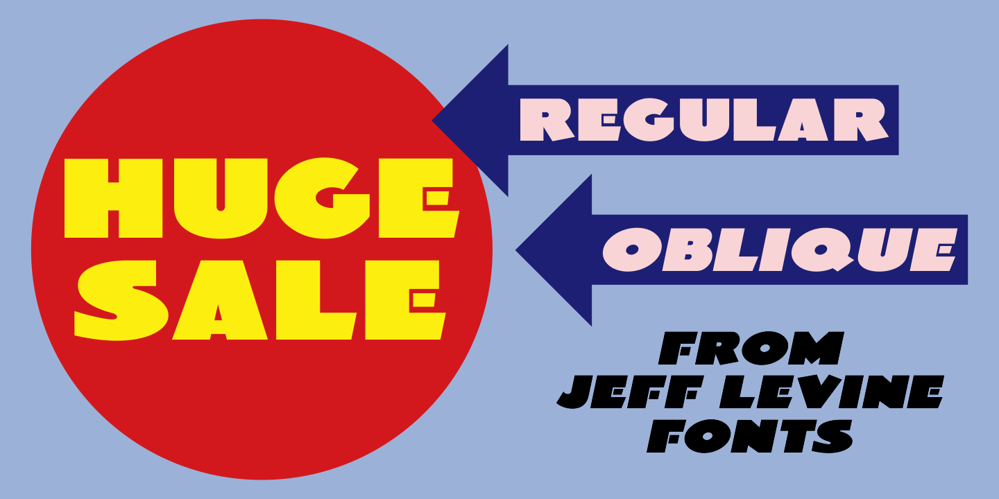 Huge Sale Font Poster #1