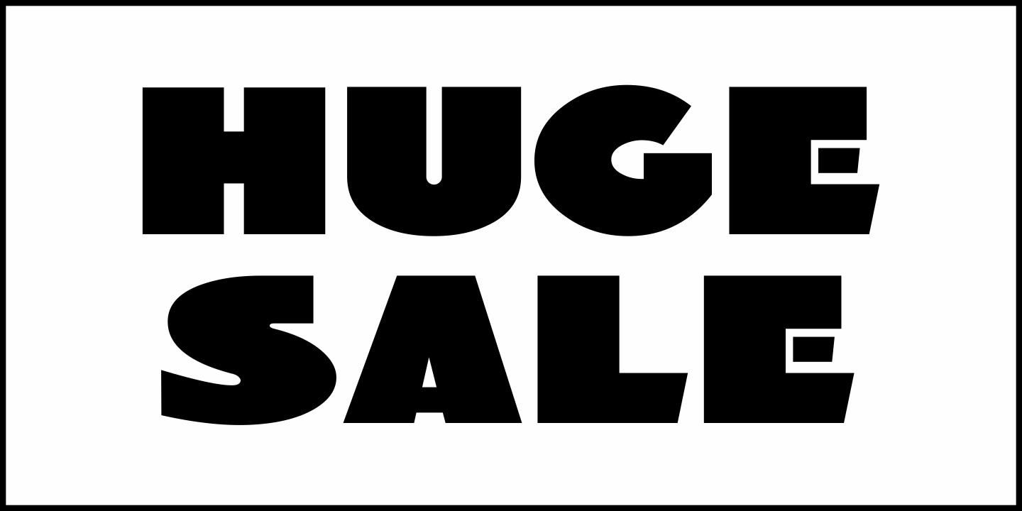 Huge Sale Font Poster #2