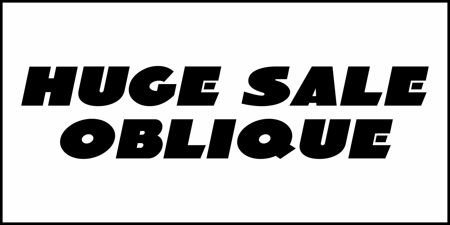 Huge Sale Font Poster #4