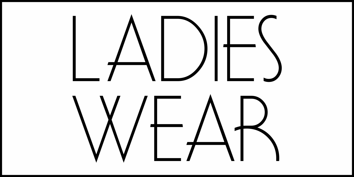 Ladies Wear Font Poster #1