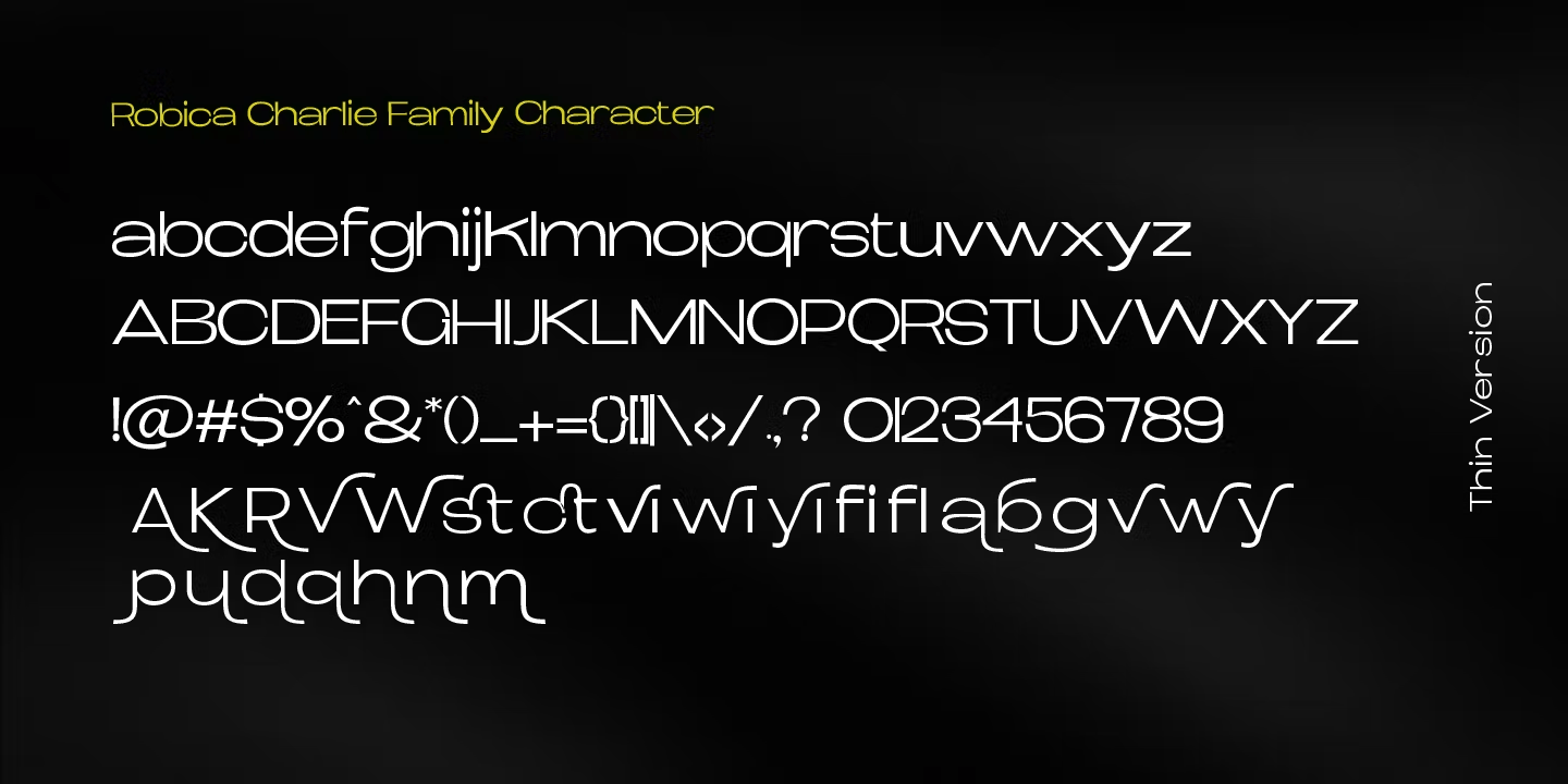 Robica Charlie Font Poster #9