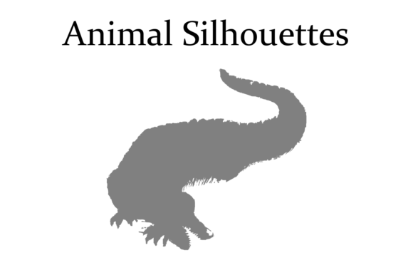 Animal Silhouettes Font Family Poster