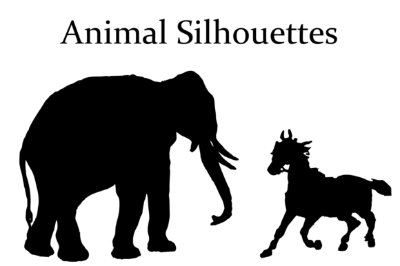 Animal Silhouettes Font Poster #1