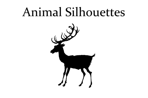 Animal Silhouettes Font Poster #1
