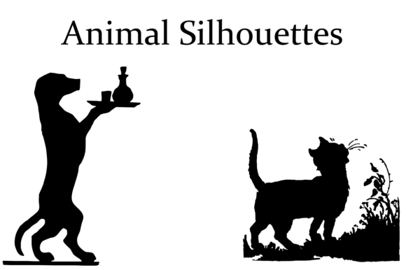 Animal Silhouettes Font Poster #1