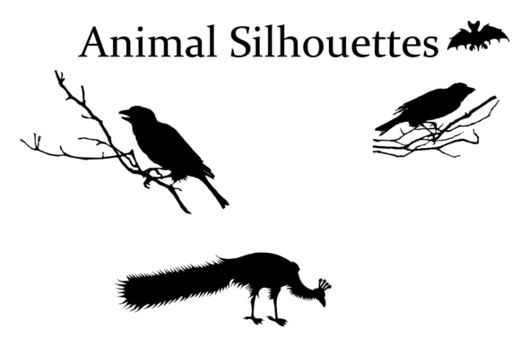 Animal Silhouettes Font Poster #1
