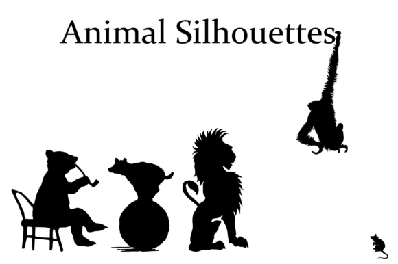 Animal Silhouettes Font Poster #1