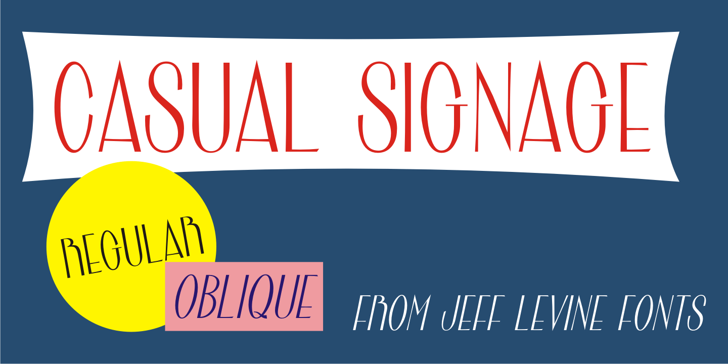 Casual Signage Font Poster #1