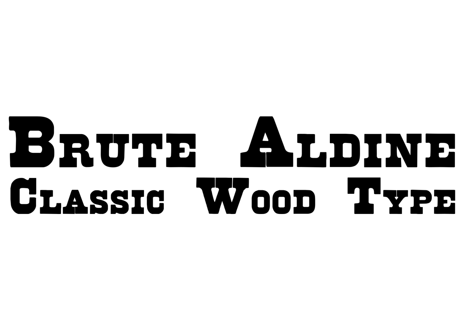 Brute Aldine Font Family Poster