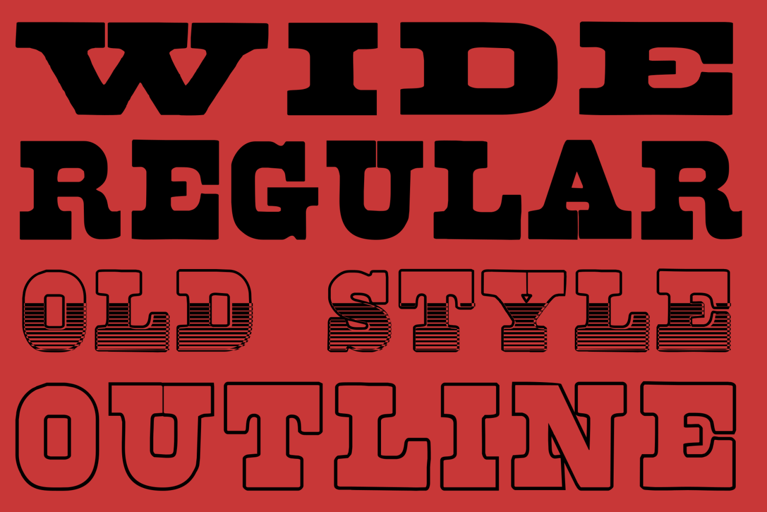 Brute Aldine Font Poster #1