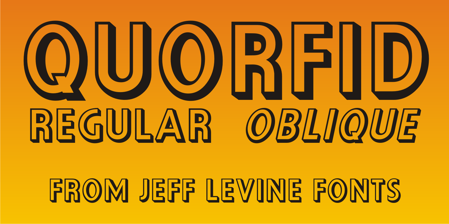 Quorfid Font Poster #1
