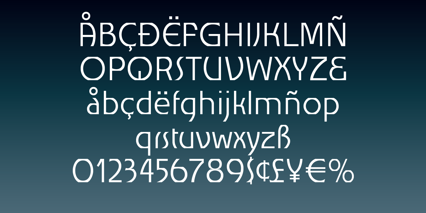 Churchward Alien Font Poster #1
