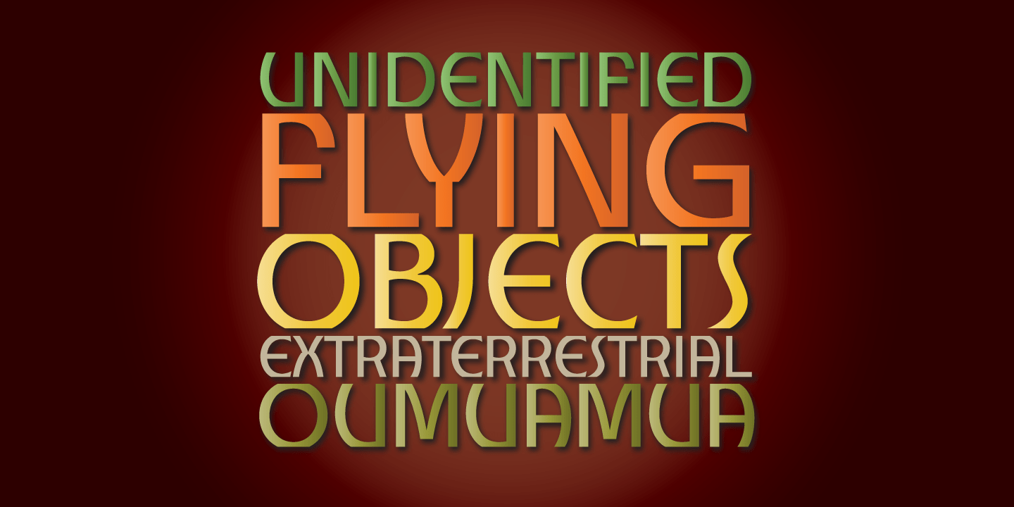 Churchward Alien Font Poster #1