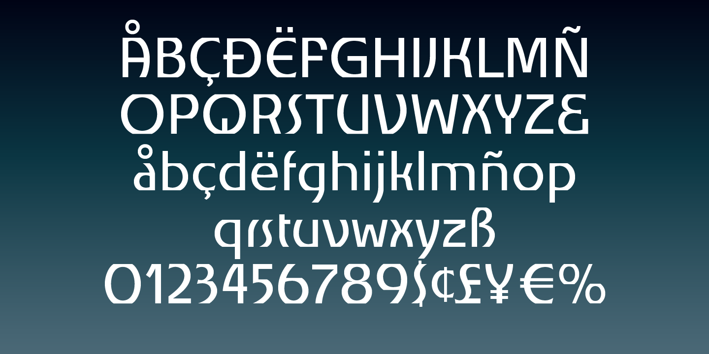 Churchward Alien Font Poster #1