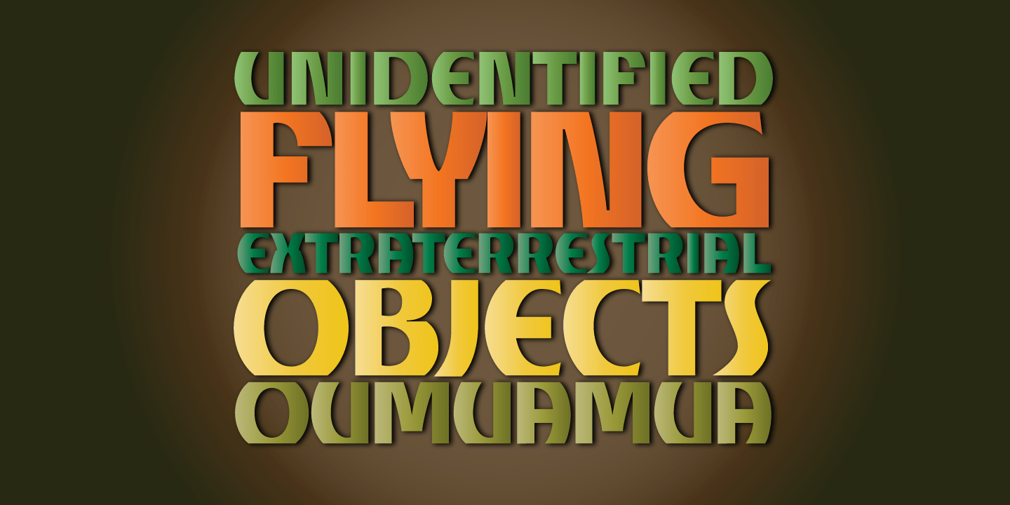 Churchward Alien Font Poster #1