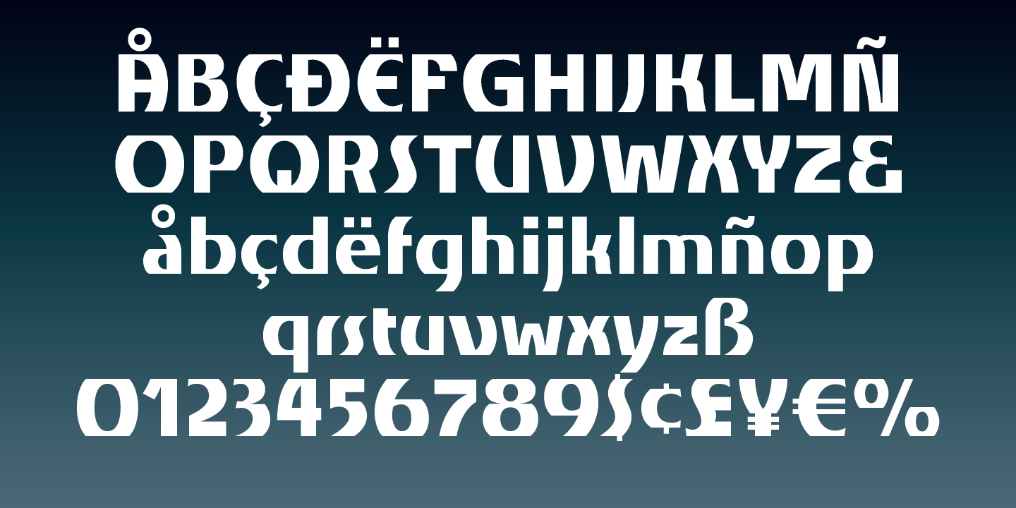 Churchward Alien Font Poster #1