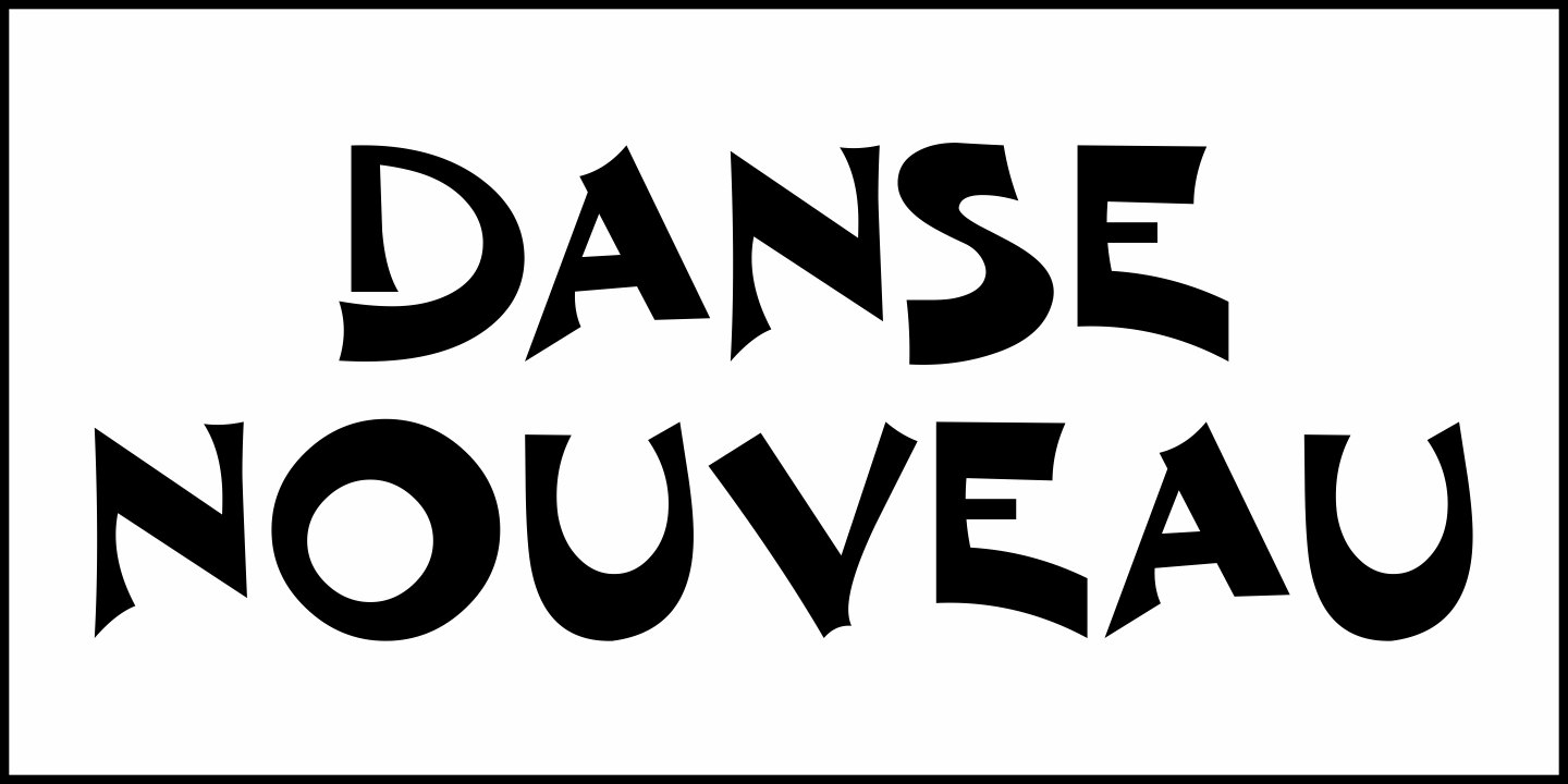 Danse Nouveau Font Poster #1
