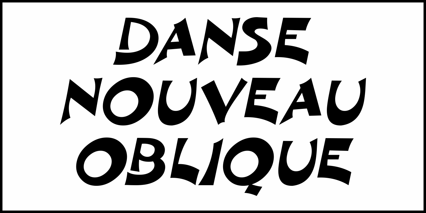 Danse Nouveau Font Poster #1