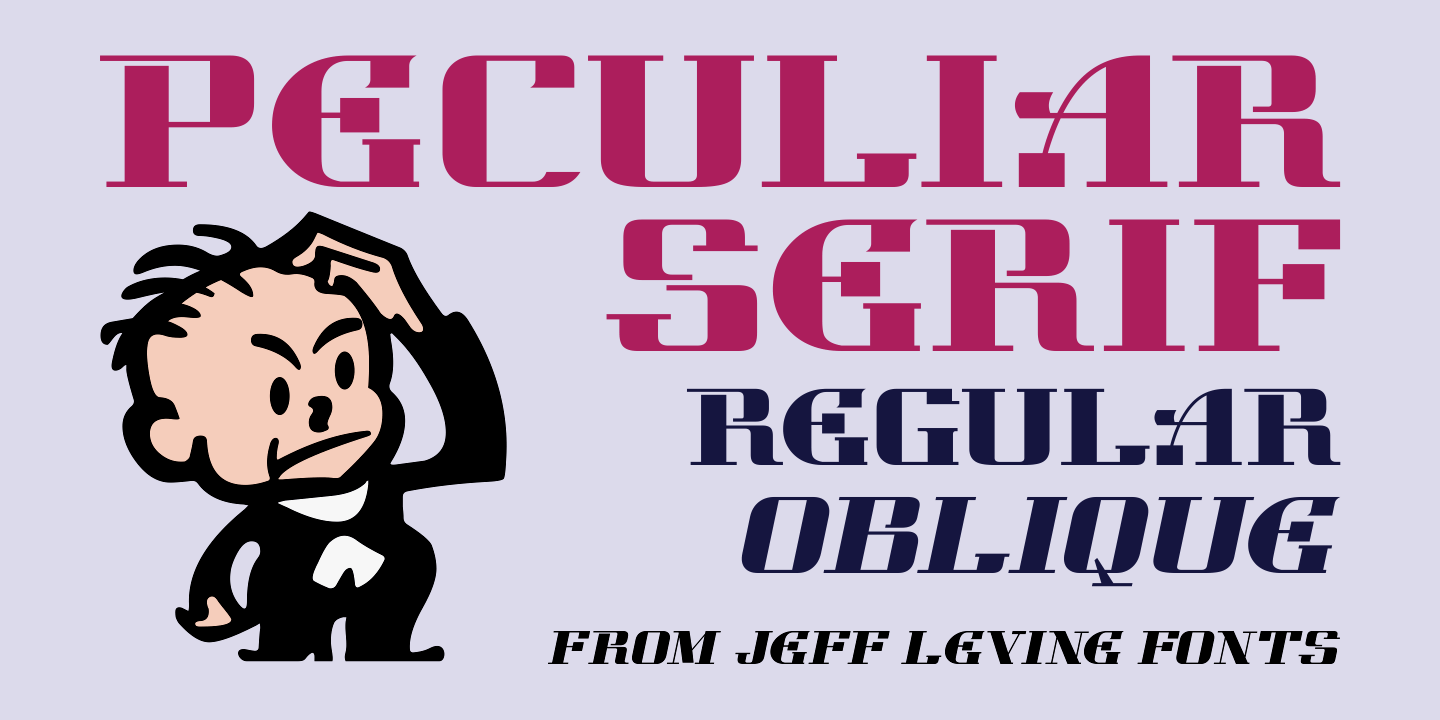 Peculiar Serif Font Poster #1