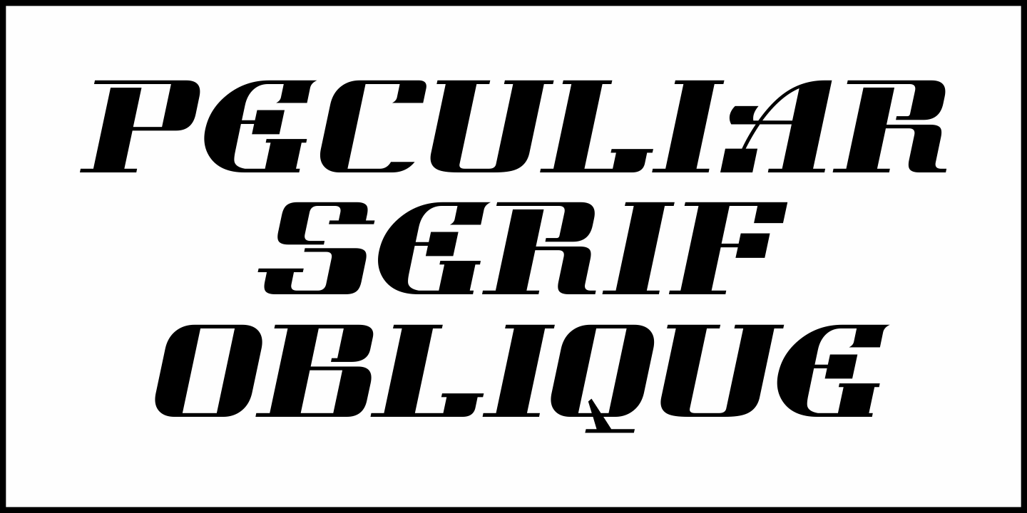 Peculiar Serif Font Poster #4