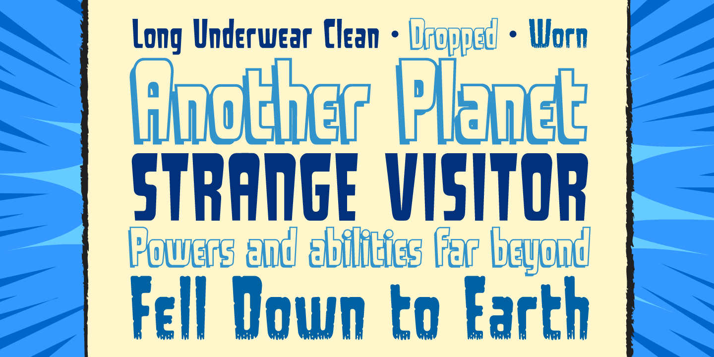 Long Underwear Font Poster #1
