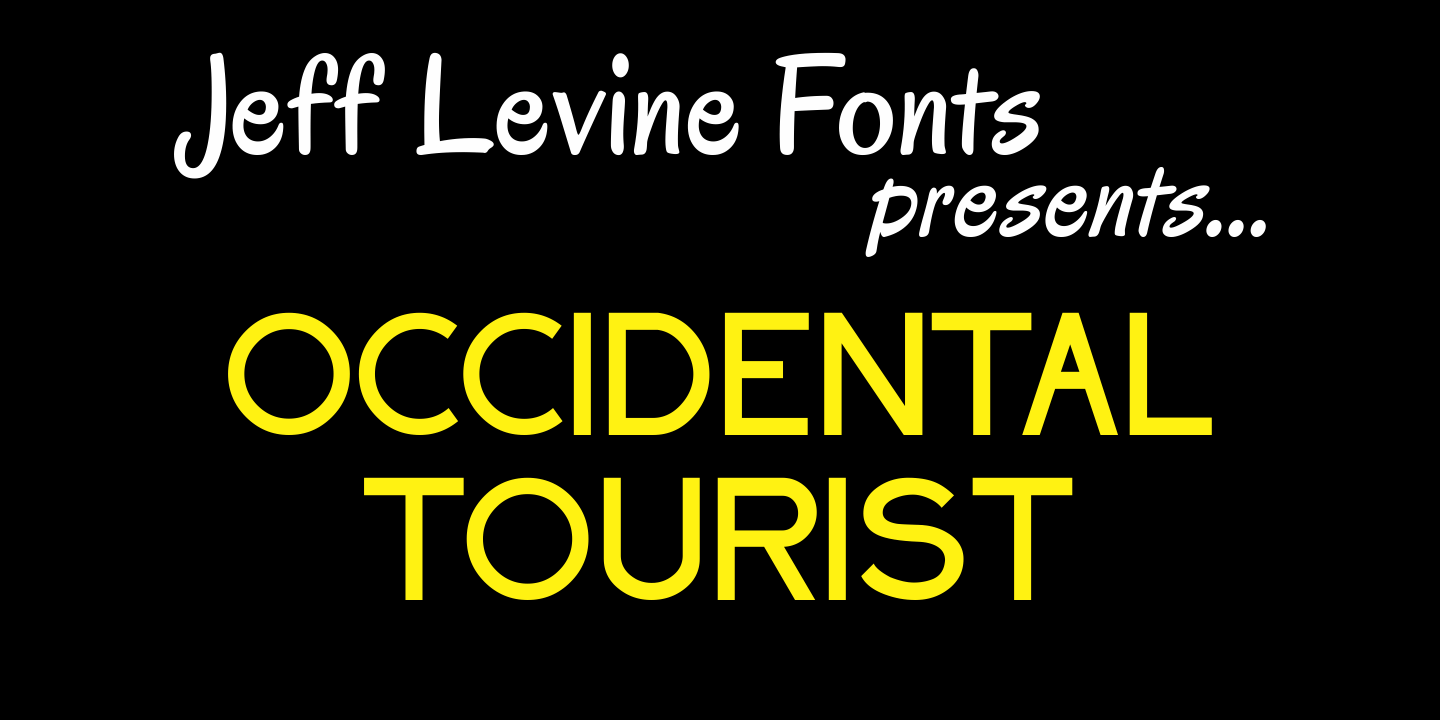 Occidental Tourist Font Family Poster