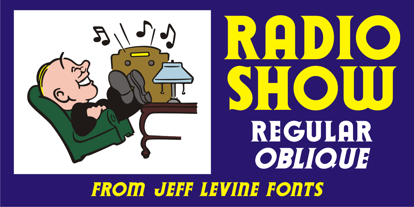 Radio Show Font Family Poster