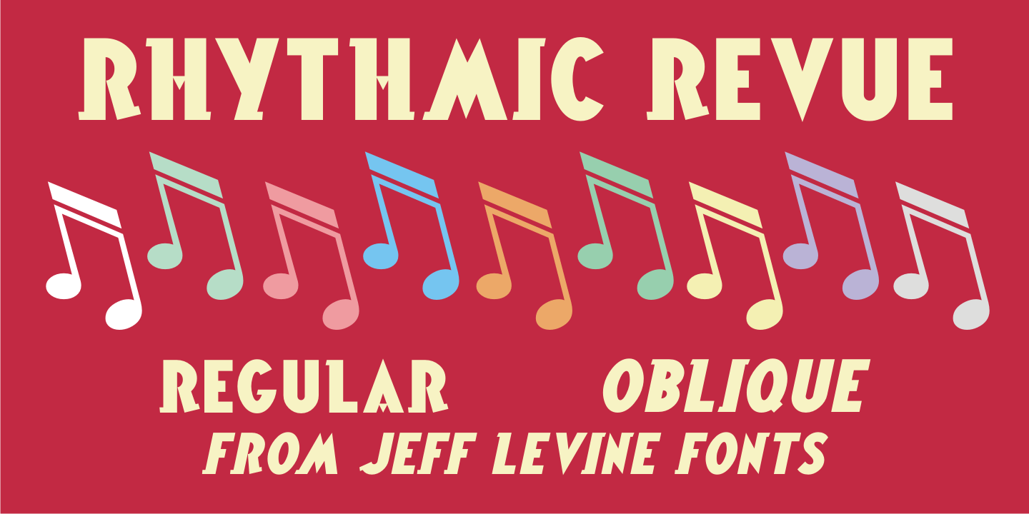 Rhythmic Revue Font Family Poster