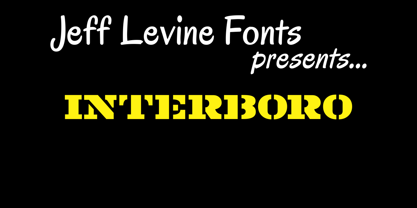 Interboro Font Family Poster