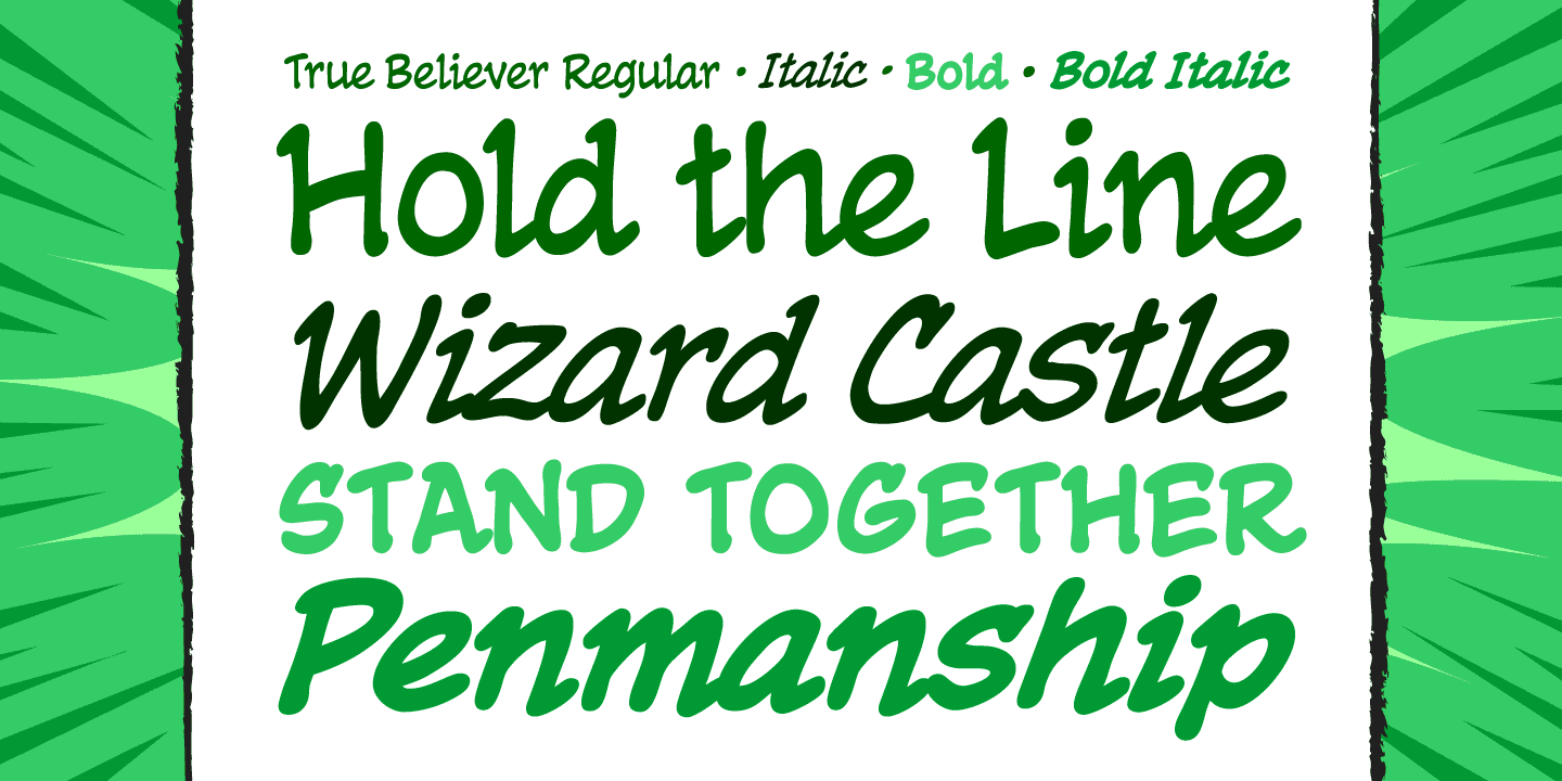 True Believer Font Poster #1