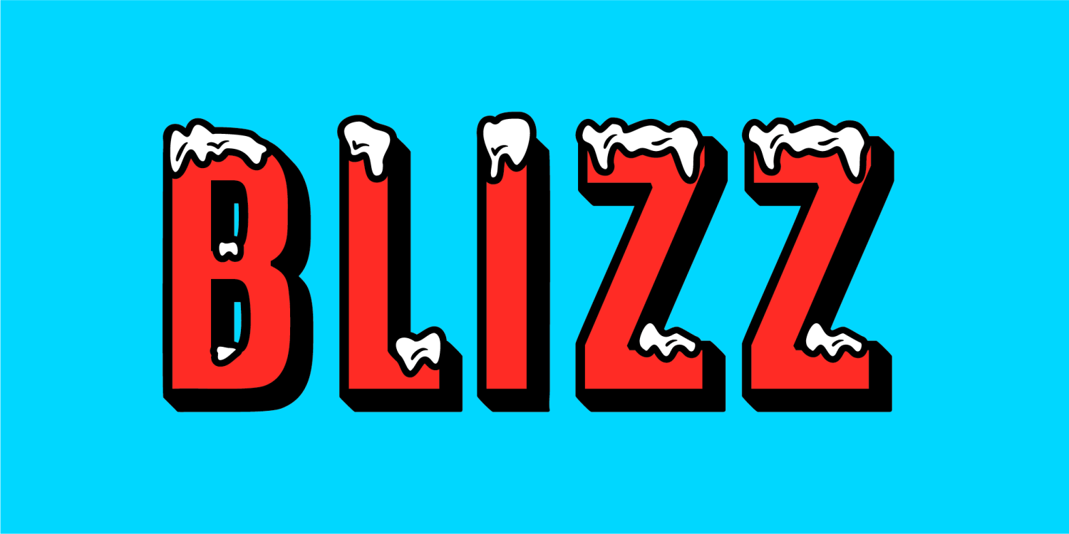 Blizz Font Poster #1