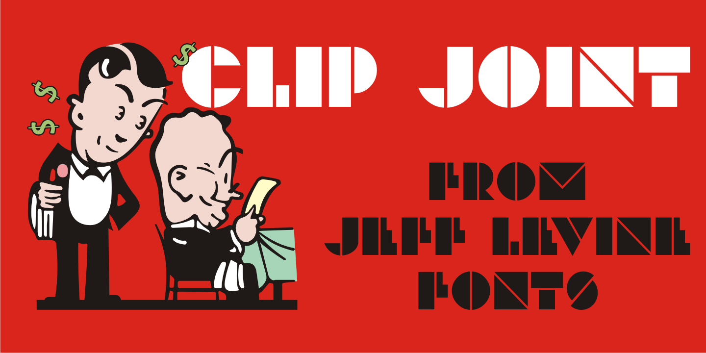 Clip Joint Font Family Poster