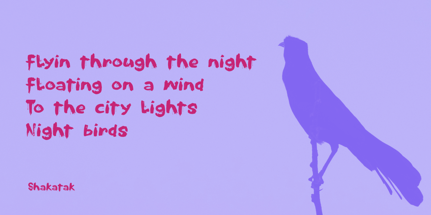 Nightbird 2024 Font Poster #1