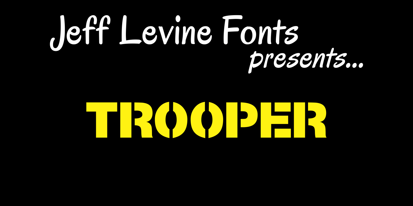 Trooper Font Poster #1