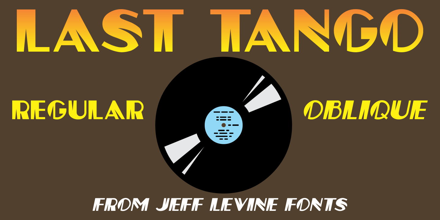 Last Tango Font Poster #1