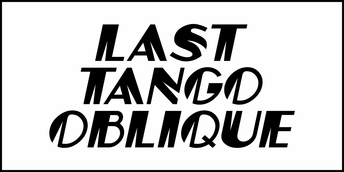Last Tango Font Poster #4