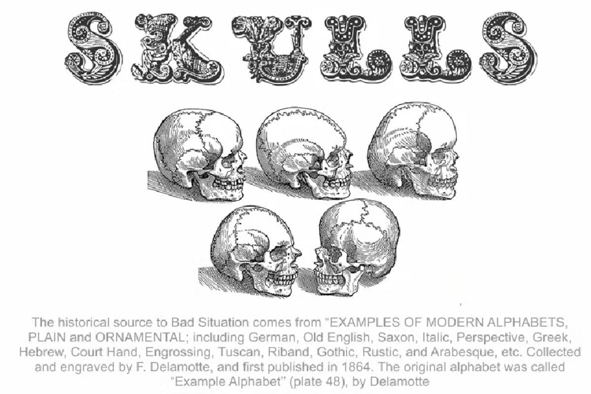 Bad Situation Font Poster #1