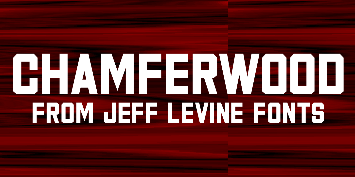 Chamferwood Font Family Poster