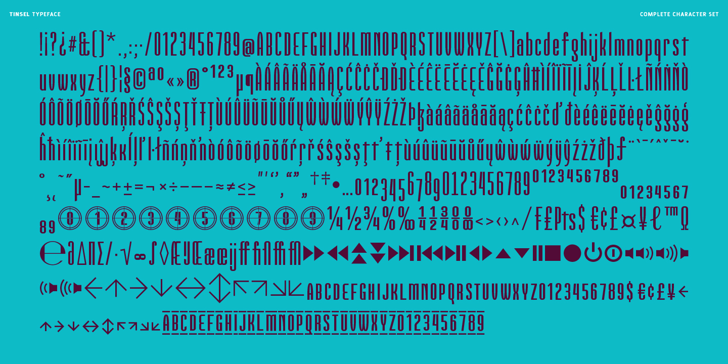 Tinsel Font Poster #15