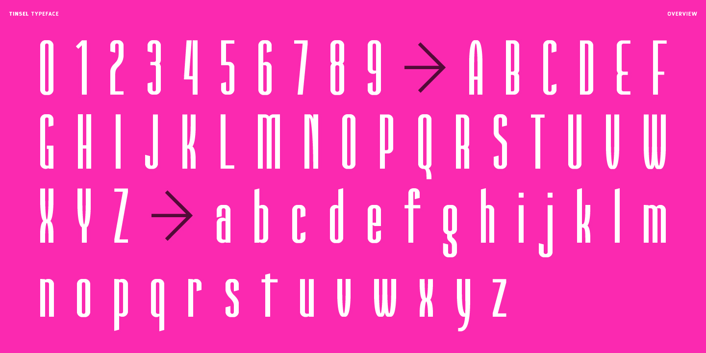 Tinsel Font Poster #2