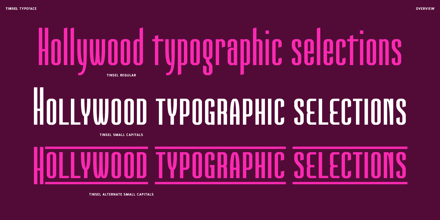 Tinsel Font Poster #3